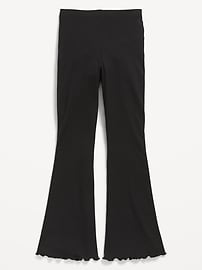 Image number 2 showing, High-Waisted Ribbed Flared Leggings for Girls