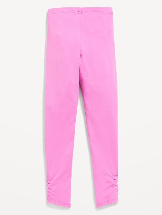 Image number 2 showing, High-Waisted Side Ruched Leggings for Girls