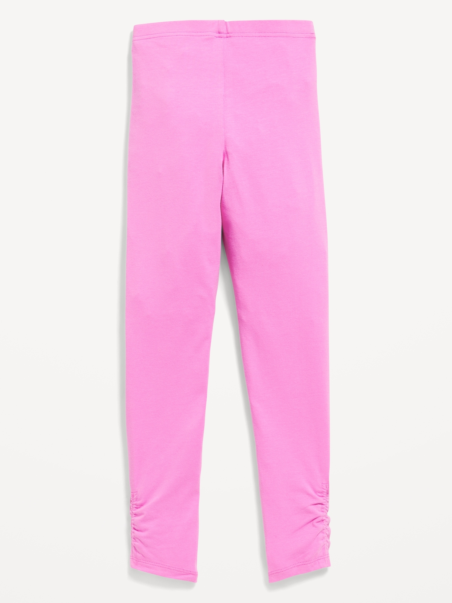 High-Waisted Side Ruched Leggings for Girls