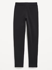 Image number 2 showing, High-Waisted Full-Length Fleece Leggings for Girls