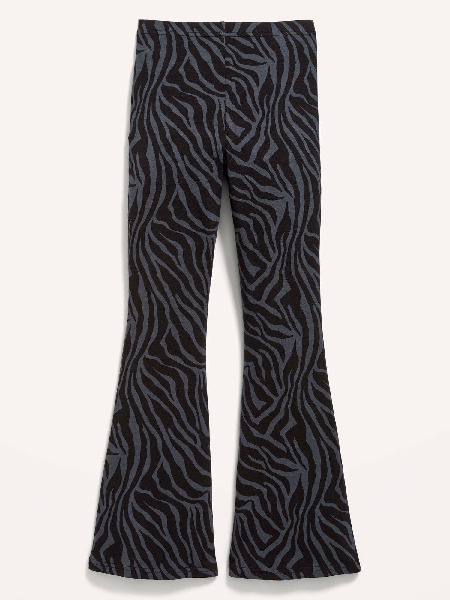 Printed High-Waisted Flared Leggings for Girls