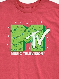Image number 2 showing, MTV Holiday Logo Short Sleeve Tee For Kids