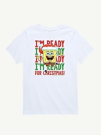 Image number 1 showing, Spongebob Squarepants Christmas Short Sleeve Tee for Toddlers