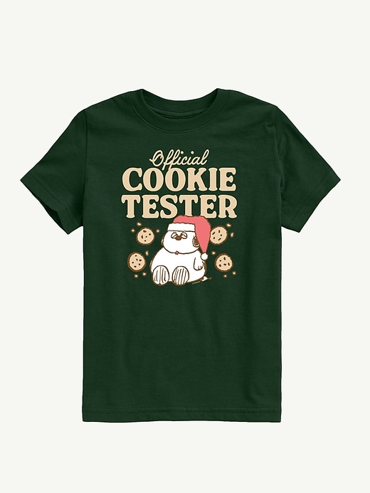 Image number 1 showing, Peanuts Official Cookie Tester Short Sleeve Tee For Kids