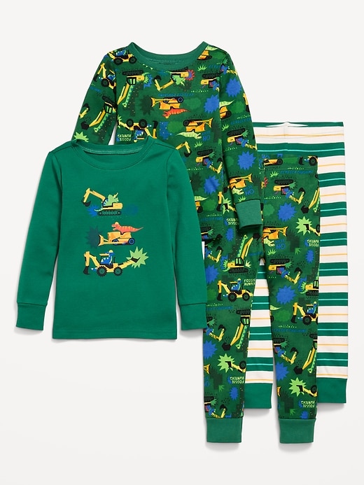 Image number 2 showing, Snug-Fit Graphic Pajama 4-Piece for Toddler & Baby