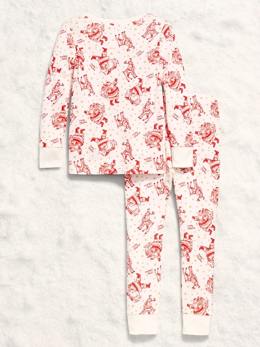 Printed Snug-Fit Pajama Set for Toddler & Baby