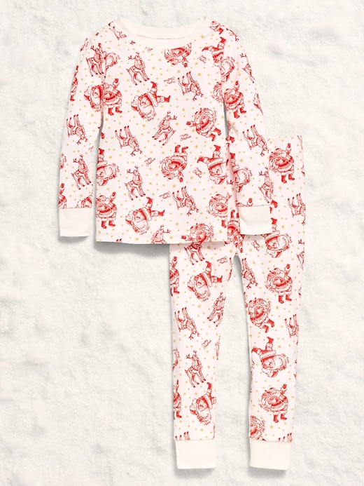 Printed Snug-Fit Pajama Set for Toddler & Baby