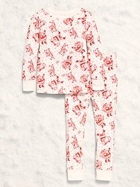 Image number 2 showing, Printed Snug-Fit Pajama Set for Toddler & Baby