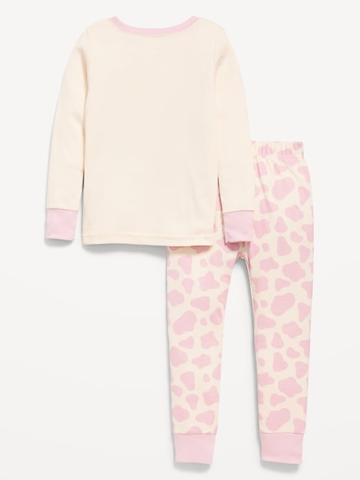 Snug-Fit Ribbed Henley Pajama Set for Toddler & Baby