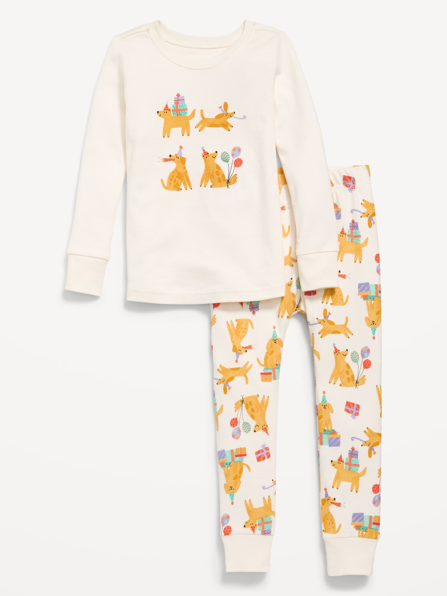Printed Snug-Fit Pajama Set for Toddler & Baby