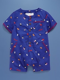 Image number 2 showing, Old Navy x Disney© Poplin One-Piece Romper for Baby
