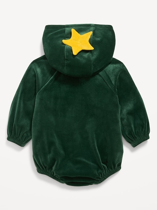 Unisex Holiday Tree Costume Hooded One-Piece Romper for Baby