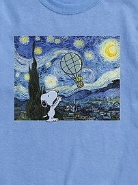 Image number 2 showing, Peanuts Starry Night Short Sleeve Graphic Tee