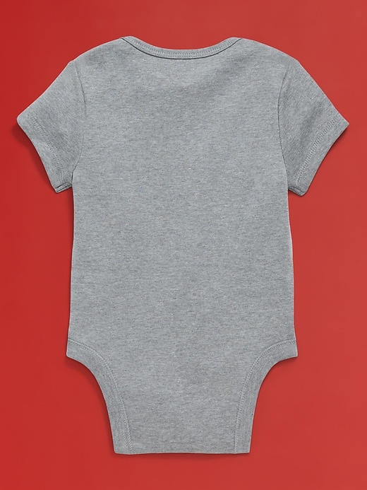 Image number 3 showing, Old Navy x Disney© Short-Sleeve Logo-Graphic Bodysuit for Baby