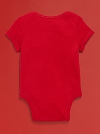 Image number 3 showing, Old Navy x Disney© Mickey Mouse Graphic Bodysuit for Baby