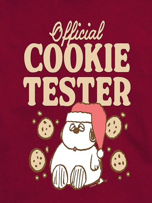 Image number 2 showing, Peanuts Official Cookie Tester Short Sleeve Graphic Tee