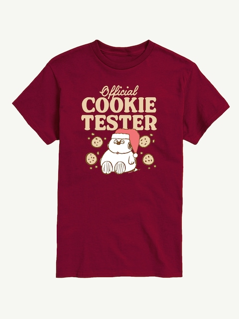 Peanuts Official Cookie Tester Short Sleeve Graphic Tee - Garnet