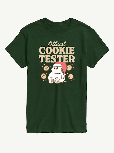 Peanuts Official Cookie Tester Short Sleeve Graphic Tee - Forest Green