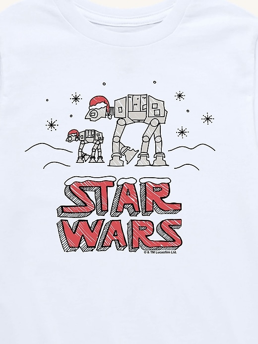 Image number 2 showing, Star Wars Christmas Scribble Short Sleeve Tee For Toddler