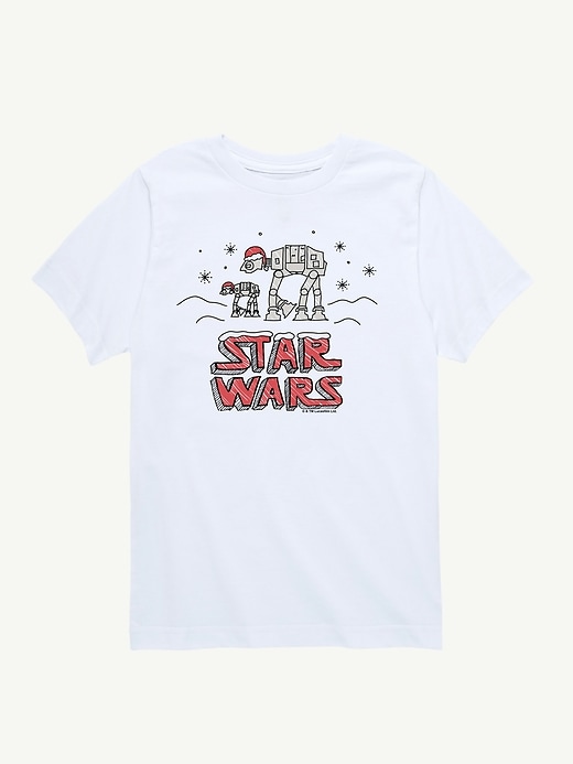 Image number 1 showing, Star Wars Christmas Scribble Short Sleeve Tee For Toddler