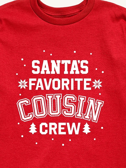 Image number 2 showing, Santas Favorite Cousin Crew Short Sleeve Tee For Toddler