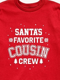 Image number 2 showing, Santas Favorite Cousin Crew Short Sleeve Tee For Toddler