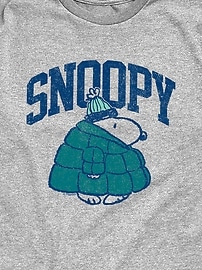 Image number 2 showing, Peanuts Snoopy In Puffer Coat Short Sleeve Tee For Kids