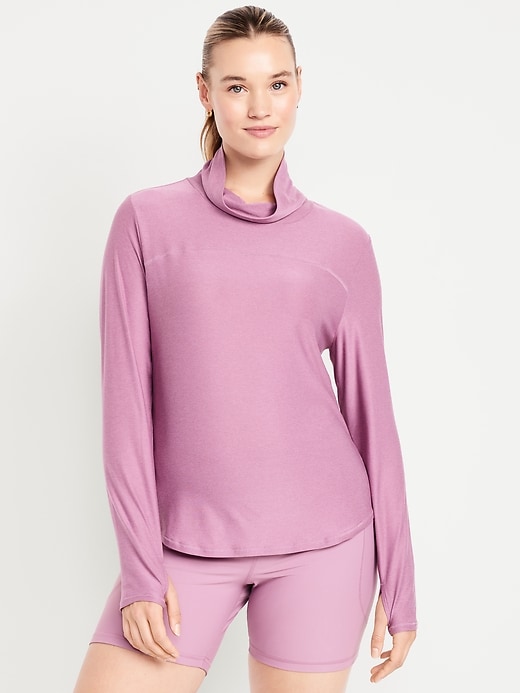 Image number 5 showing, CloudMotion Funnel Neck Top