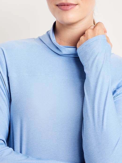 Image number 3 showing, CloudMotion Funnel Neck Top