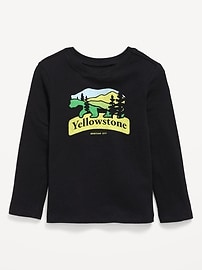 Image number 1 showing, Long-Sleeve Unisex Graphic T-Shirt for Toddler