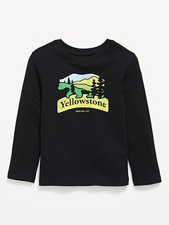 Long-Sleeve Unisex Graphic T-Shirt for Toddler