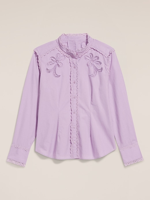 Image number 5 showing, Old Navy x Anna Sui Button-Down Applique Top
