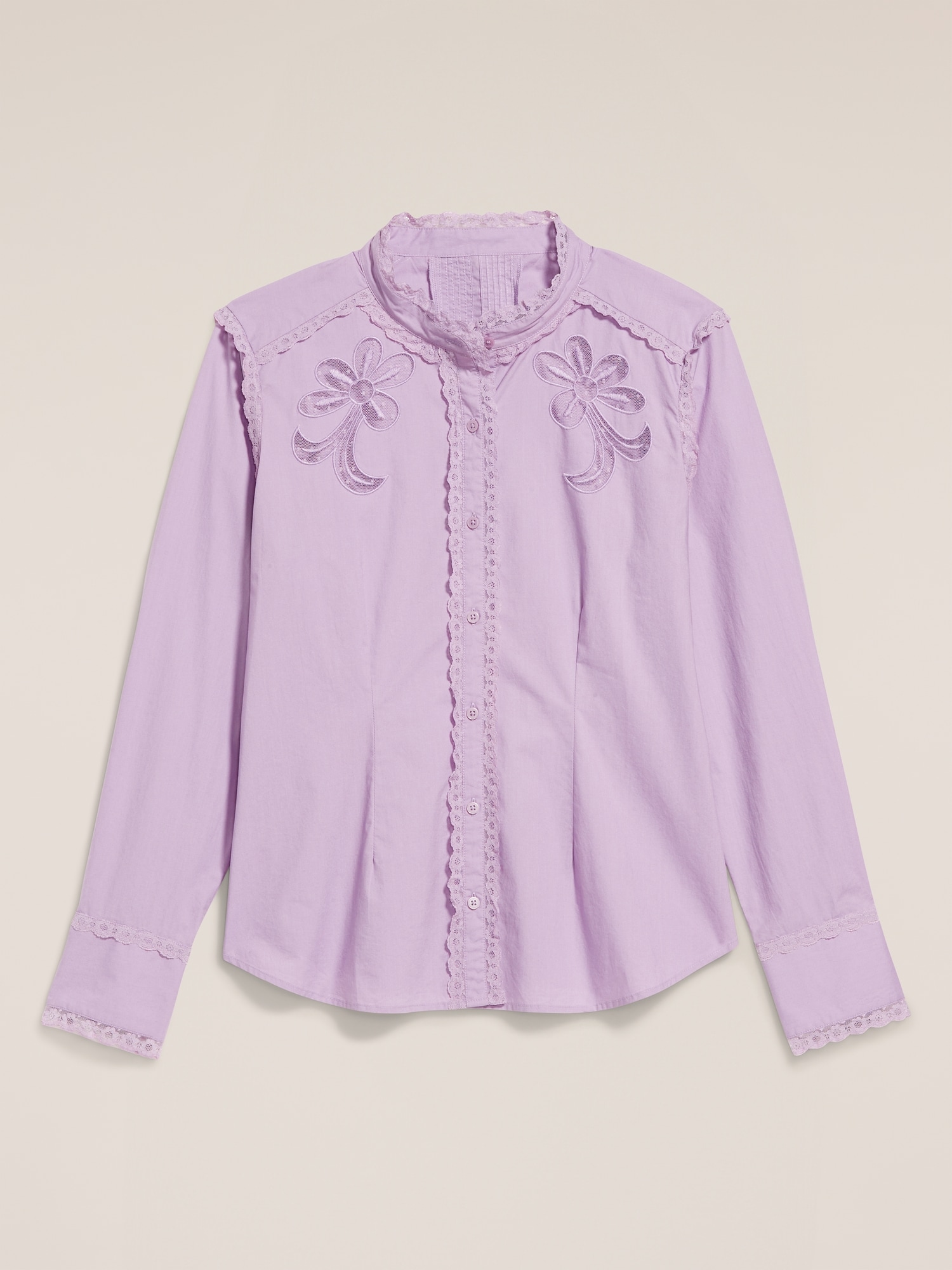 Old Navy x Anna Sui Button-Down Applique Top | Old Navy