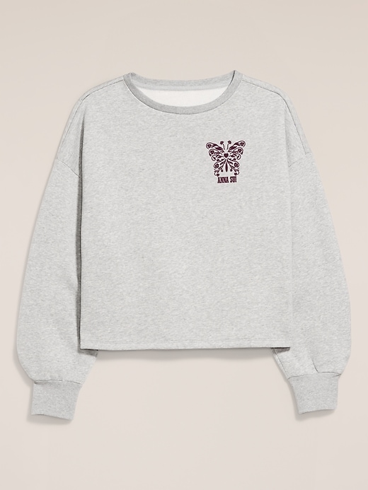 Image number 5 showing, Old Navy x Anna Sui Crew Neck Graphic Fleece Sweatshirt