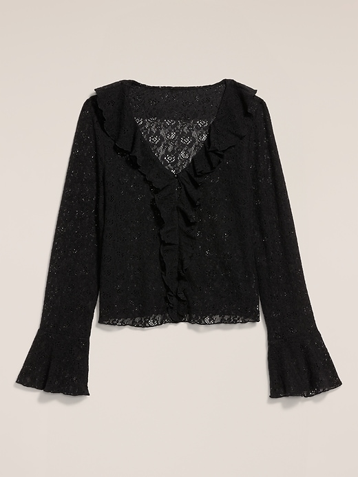 Image number 5 showing, Old Navy x Anna Sui V-Neck Floral Lace Top