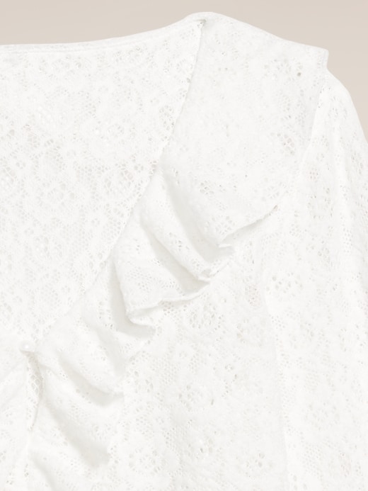 Image number 4 showing, Old Navy x Anna Sui V-Neck Floral Lace Top