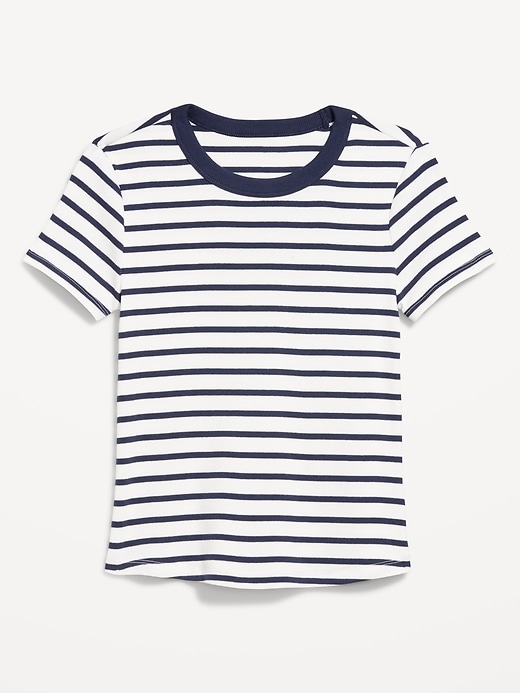Image number 4 showing, Snug Crew-Neck Ribbed T-Shirt