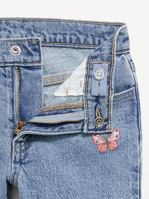 Image number 3 showing, High-Waisted Embroidered Flare-Leg Jeans for Girls