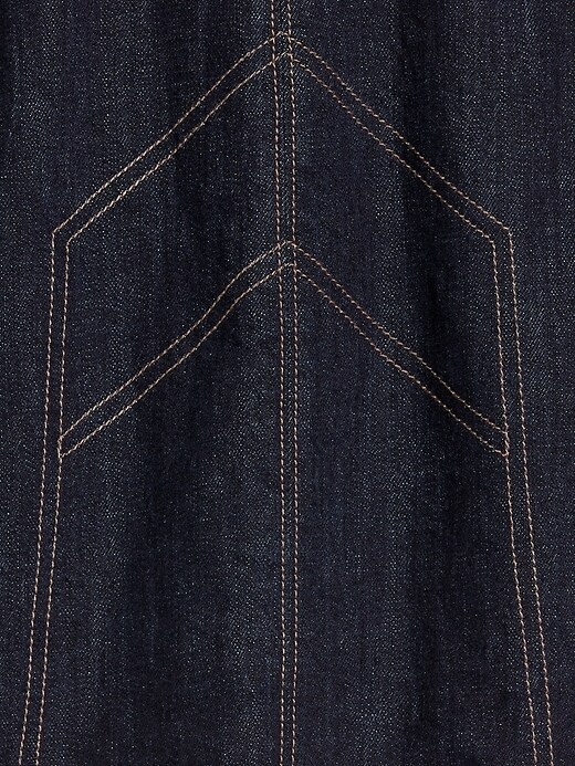 Image number 5 showing, Old Navy x Anna Sui Denim Seamed Mini Skirt