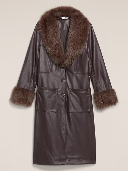 Image number 5 showing, Old Navy x Anna Sui Vegan Leather Coat