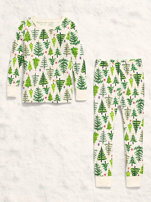 Printed Snug-Fit Pajama Set for Toddler & Baby