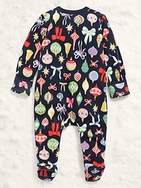 Image number 3 showing, Microfleece 2-Way-Zip Sleep & Play Footed One-Piece for Baby