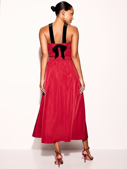 Image number 2 showing, The Occasion by Old Navy High-Waisted Taffeta Midi Skirt
