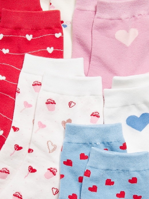 Image number 2 showing, Novelty Quarter Crew Socks 6-Pack for Women