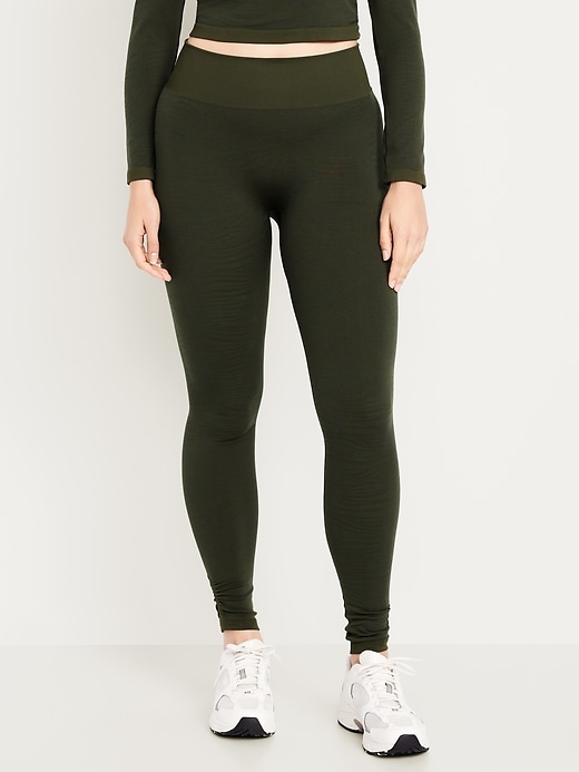 Image number 5 showing, High-Waisted Jacquard Leggings