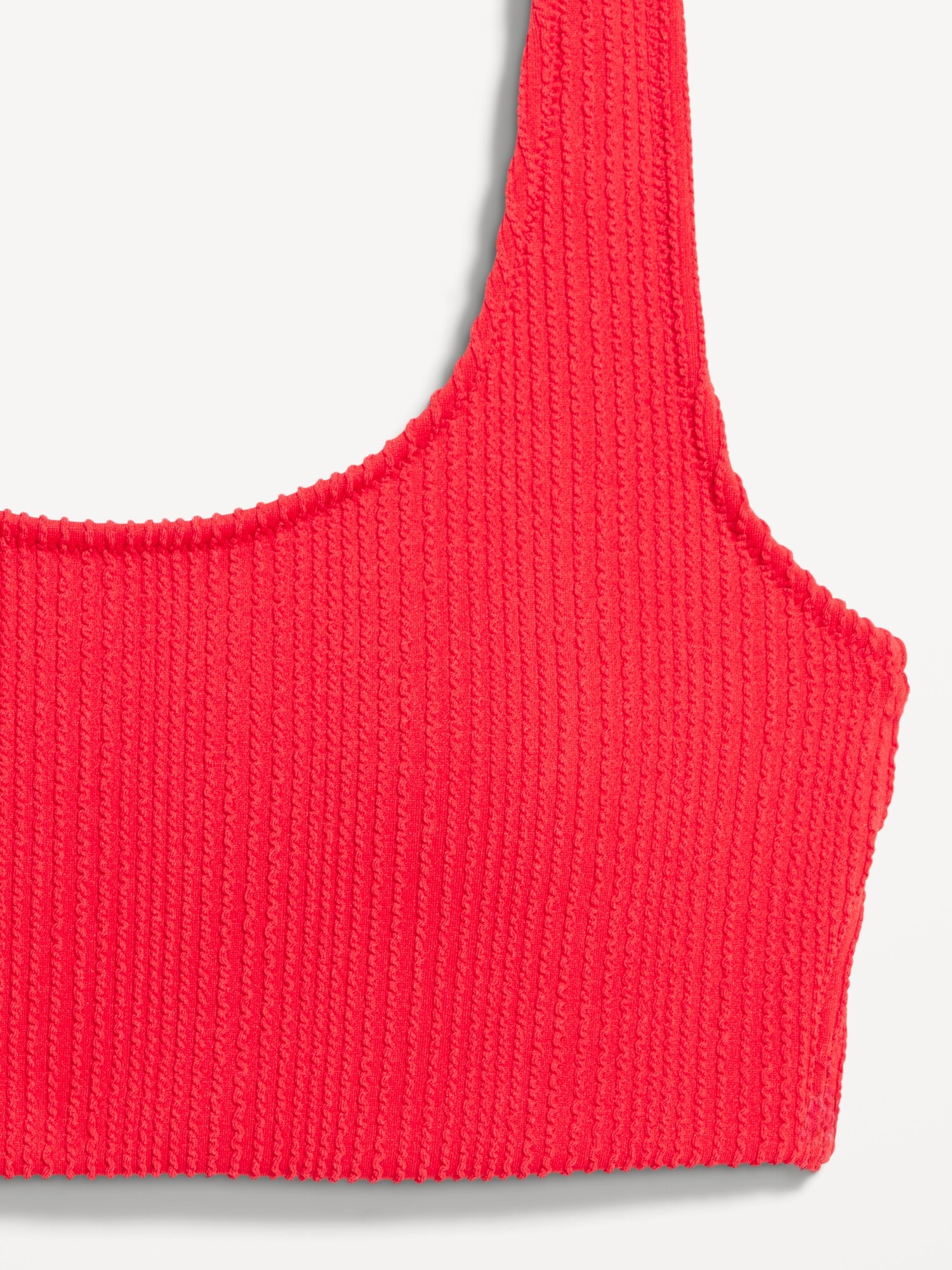 Верх бикини, круглый вырез, в рубчик — Old Navy, цвет: Amaryllis — фото 4