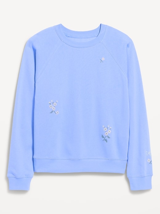 Image number 4 showing, Oversized Graphic Raglan Sweatshirt