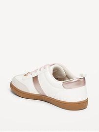 Image number 5 showing, Faux-Suede Lace-Up Charm Sneakers for Girls