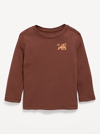 Image number 1 showing, Long-Sleeve Unisex Graphic T-Shirt for Toddler