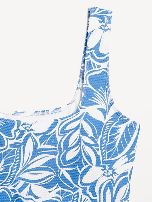 Image number 9 showing, Pique Side-Tie Swim Dress